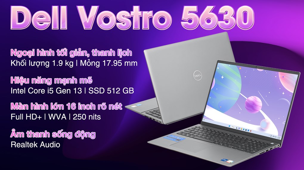 Dell Vostro 5630 i5-1340P/RAM 8GB DDR5 /512GB SSD/ Windows 11